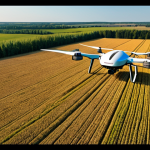 **Prompt:** "A vast, vibrant agricultural field under a clear sky in a Russian rural landscape. A sleek, futuristic agricultural drone equipped with multispectral cameras and precise spraying nozzles is actively flying over a section of the field, performing targeted operations. Subtle digital overlays or holographic projections indicate areas requiring attention, moisture levels, and early signs of pest infestation, illustrating data-driven precision farming. In the background, a modern, minimalist farm building suggests a high-tech control center. The image conveys efficiency, technological advancement, and a bird's-eye view of smart agriculture. Wide shot, golden hour lighting, sharp focus, high detail."
