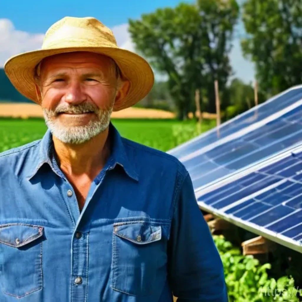 농업 재생 가능 에너지 활용 - **Solar-Powered Farm in the Russian Countryside**
    An idyllic, well-maintained agricultural compl...