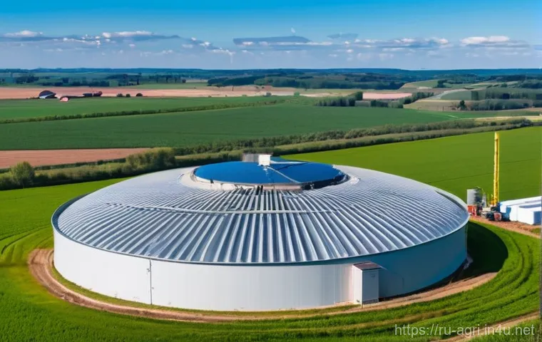 농업 재생 가능 에너지 활용 - **Solar-Powered Farm in the Russian Countryside**
    An idyllic, well-maintained agricultural compl...