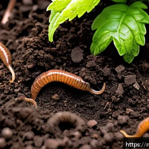 토양학 기본 개념 - A detailed close-up of fertile garden soil with a dark, crumbly texture, rich in organic matter and ...