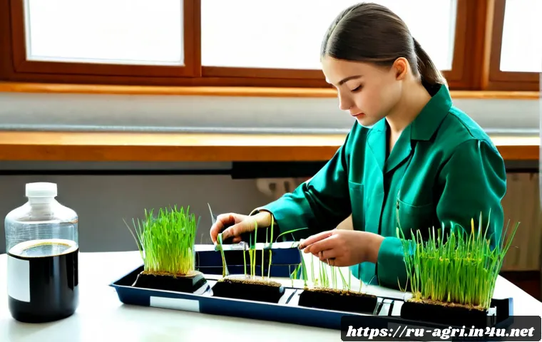 농업 관련 전공 소개 - Photorealistic university agricultural science laboratory in Russia, a young adult student in practi...